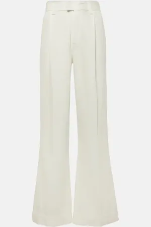 7 for all Mankind Pleated high-rise pants