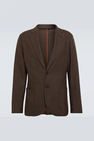 Loro Piana 2B cashmere and silk piquÃ© blazer