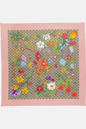 Gucci GG Flora silk scarf