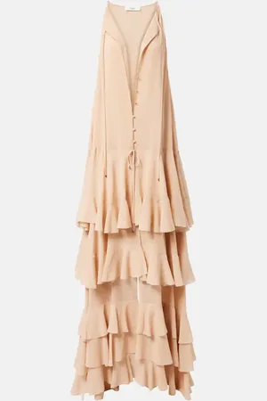 Chloé Tiered silk georgette maxi dress