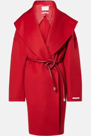 Sportmax Luciana virgin wool wrap coat