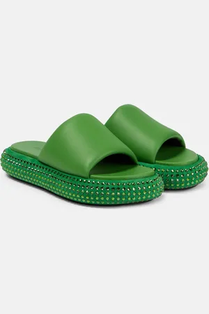 J.W.Anderson Embellished leather slides