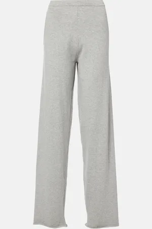 EXTREME CASHMERE NÂ°353 Relax cotton and cashmere wide-leg pants
