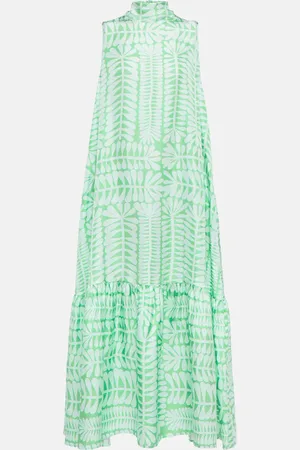 ASCENO Oslo silk twill maxi dress