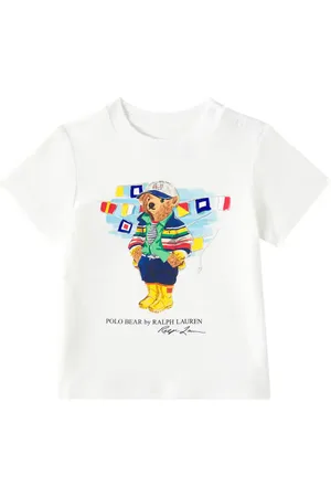 Ralph Lauren Baby Polo Bear printed cotton jersey T-shirt