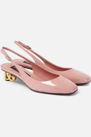 Dolce & Gabbana Jackie 40 patent leather slingback pumps