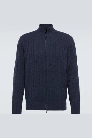 Loro Piana Cable-knit cashmere cardigan