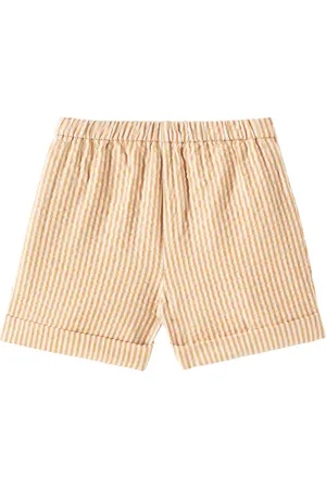 BONPOINT Baby Ecady striped cotton shorts