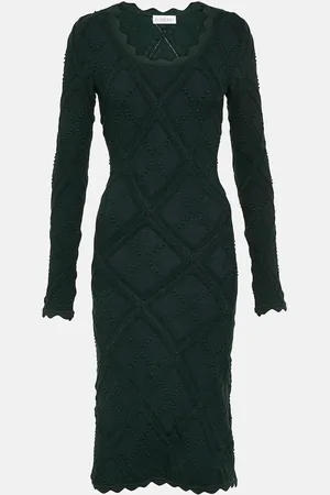 Burberry Aran wool-blend midi dress