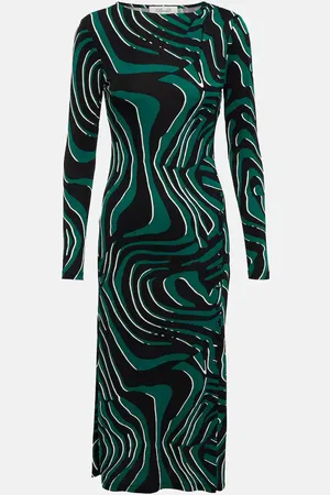 Diane von Furstenberg Printed fitted midi dress