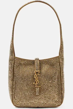 Saint Laurent Le 5 Ã 7 Mini embellished satin shoulder bag