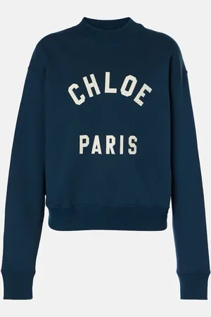 Chloé Logo cotton fleece sweatshirt