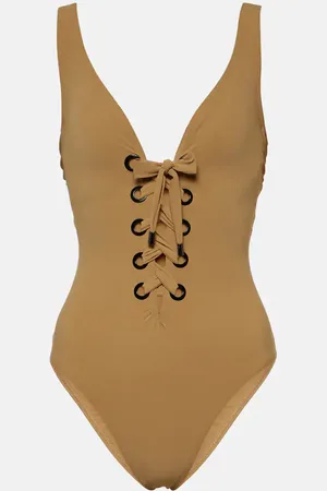Karla Colletto Lucy lace-up swimsuit