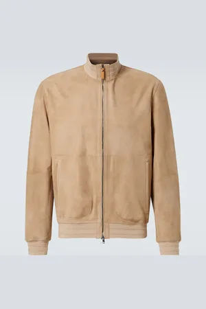 CANALI Leather bomber jacket