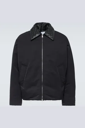 Bottega Veneta Intrecciato leather-trimmed down jacket