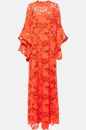 Oscar de la Renta Floral lace kaftan