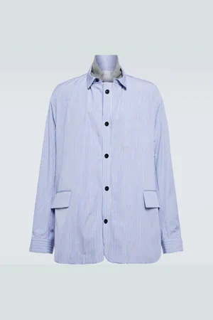 SACAI Striped cotton shirt