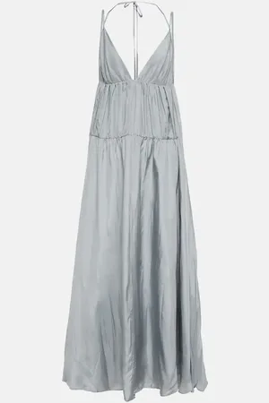 Joseph Darnley ruched silk maxi dress