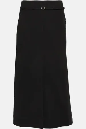 Ganni Cotton midi skirt