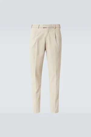 Thom Sweeney Cotton and silk-blend corduroy straight pants