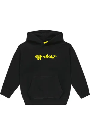 OFF-WHITE Logo cotton jersey hoodie