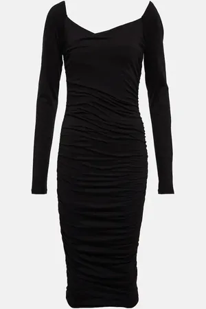 Velvet Tori cotton-blend jersey midi dress