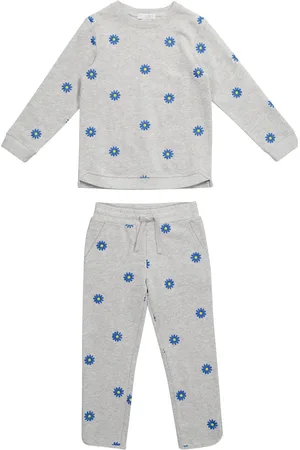 Stella McCartney Floral cotton sweatshirt and pants set