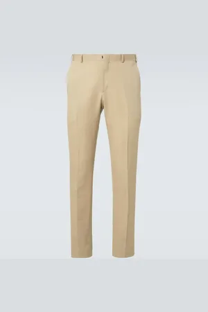 BRIONI Pienza linen and cotton straight pants