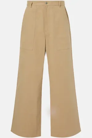 Moncler High-rise gabardine wide-leg pants