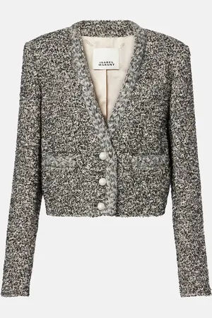 Isabel Marant Gwendoline cropped tweed blazer