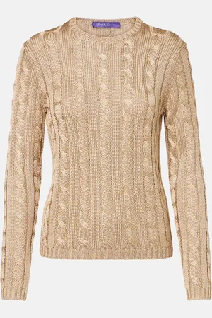 Ralph Lauren Cable-knit silk sweater