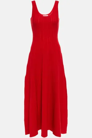 GABRIELA HEARST Pleated wool maxi dress