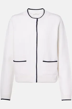 Vince Wool and cotton-blend cardigan