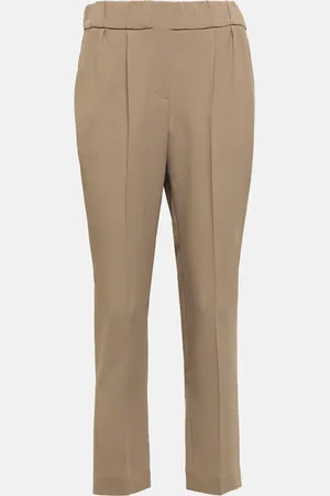 Brunello Cucinelli CrÃªpe slim pants
