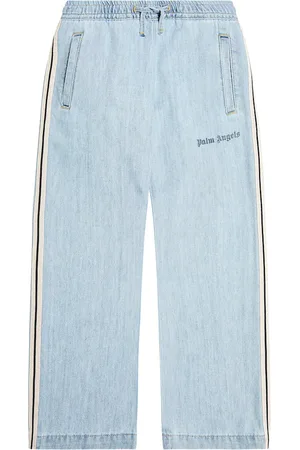 Palm Angels Striped straight jeans