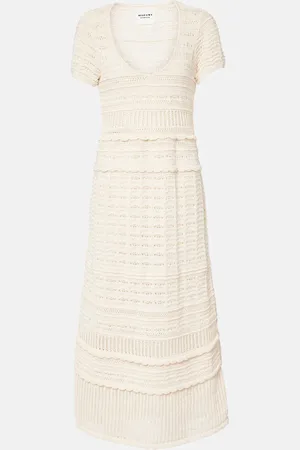 Marant Etoile Aurore knitted cotton midi dress