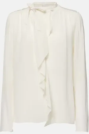 Isabel Marant Utah ruffled silk crÃªpe blouse