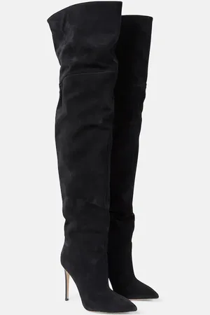 PARIS TEXAS Suede over-the-knee boots
