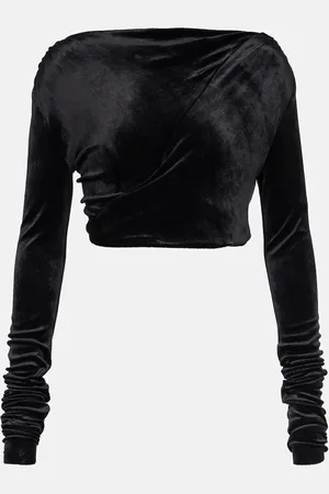 Rick Owens Lilies jersey cropped top