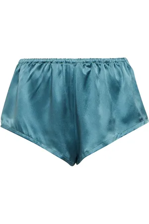 ASCENO Venice silk satin pajama shorts