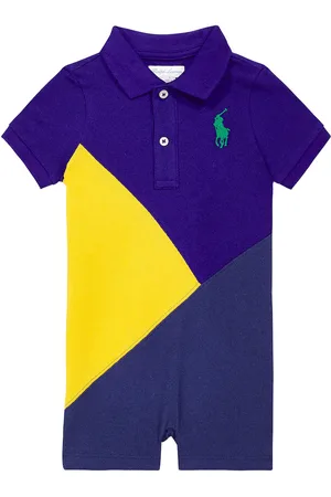 Ralph Lauren Baby printed cotton playsuit