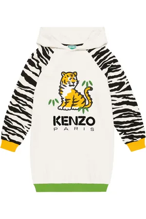 Kenzo Printed cotton sweater dress