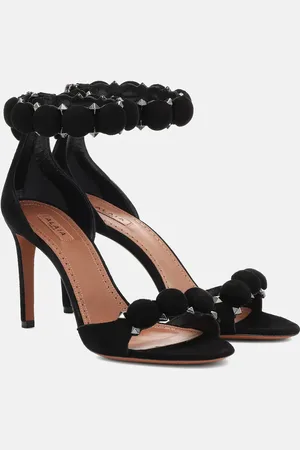 Alaïa La Bombe 90 suede sandals