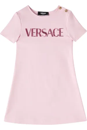 VERSACE Logo jersey dress