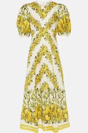 ALÉMAIS Gisela floral linen midi dress