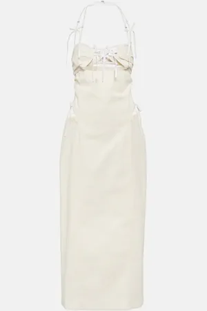 Jacquemus La Robe Ruban cotton-blend midi dress