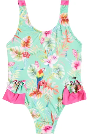 PATACHOU Ruffled floral swimsuit
