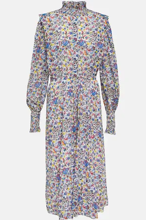 Marant Etoile Galoa floral cotton midi dress