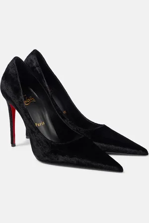 Christian Louboutin Kate Max 100 velvet pumps
