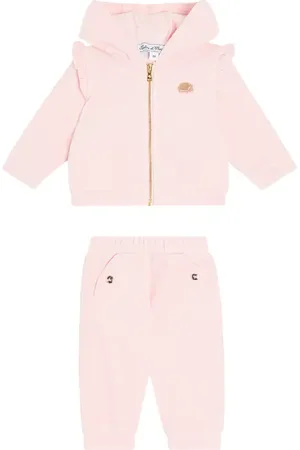 Tartine Et Chocolat Baby cotton-blend velvet tracksuit